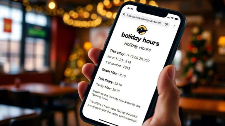 buffalo wild wings holiday hours