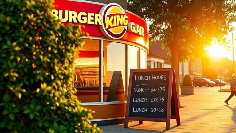 burger king lunch hours