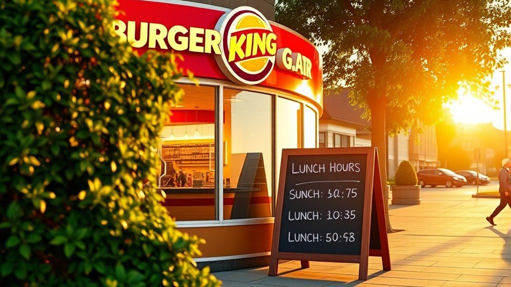 burger king lunch hours