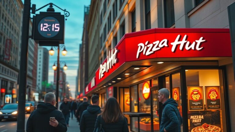 find pizza hut closing time